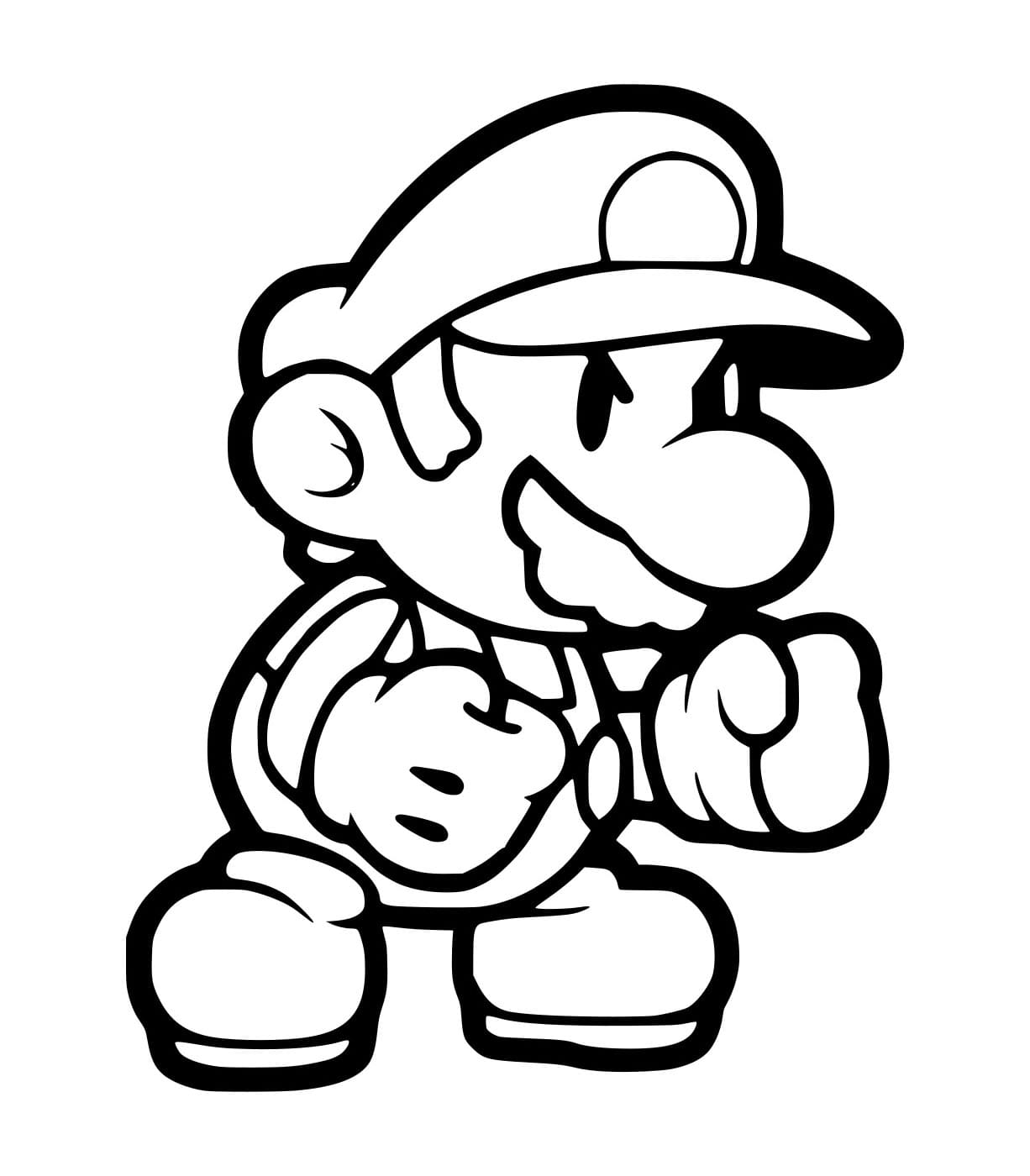 Tô màu Võ Sĩ Mario