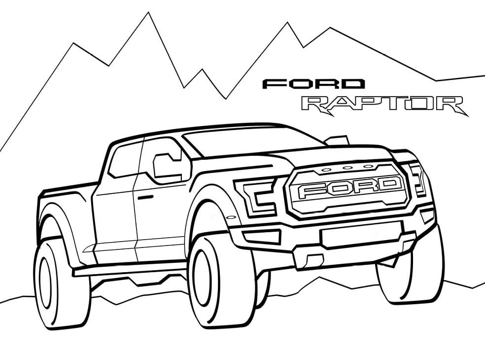 Tô màu Xe Bán Tải Ford Raptor