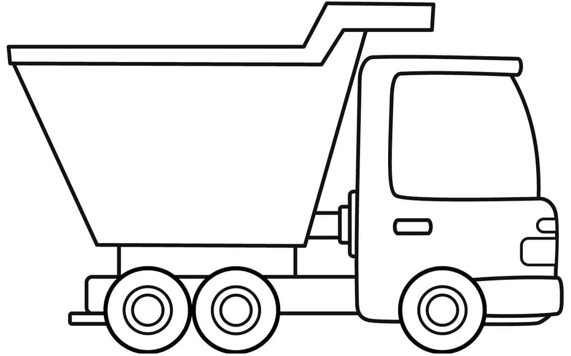 Tô màu Xe Ben Đơn Giản Nhất