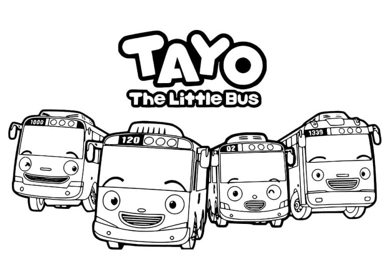 Tô Màu Xe Buýt Tayo
