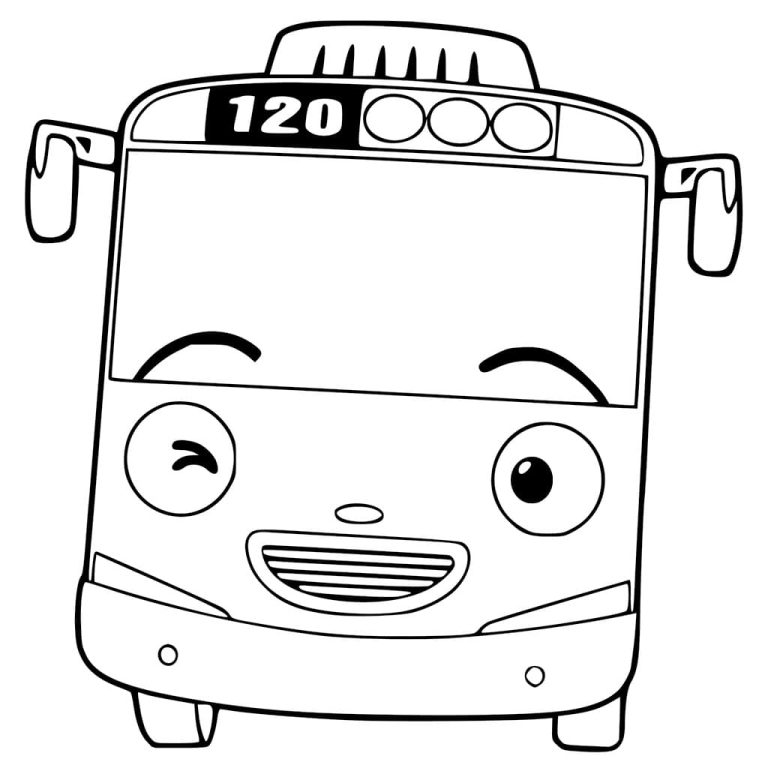 Tô màu Xe Buýt Tayo cute