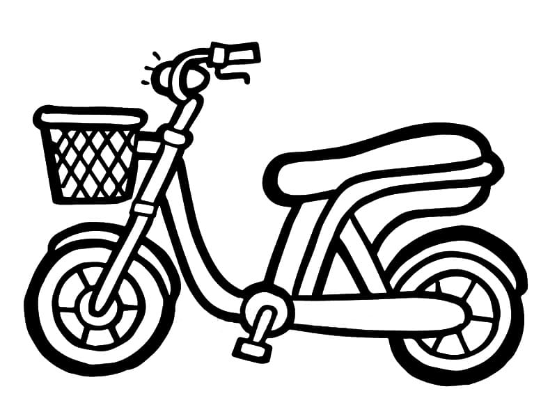 Tô màu Xe Đạp Điện Đơn Giản