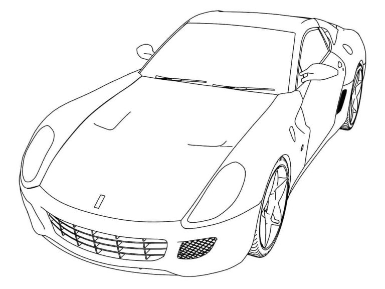 Tô màu Xe Ferrari 488 Gtb