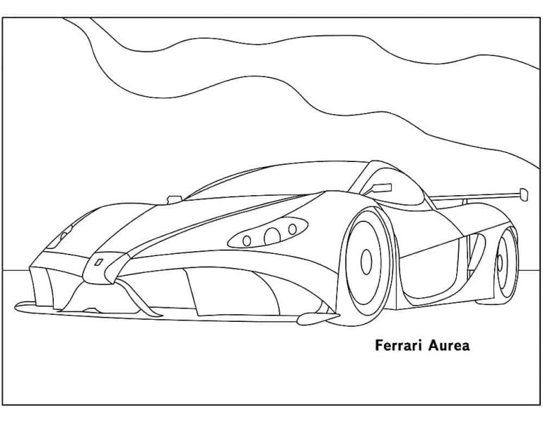 Tô màu Xe Ferrari Aurea