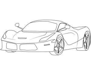 Tô màu Xe Ferrari Laferrari
