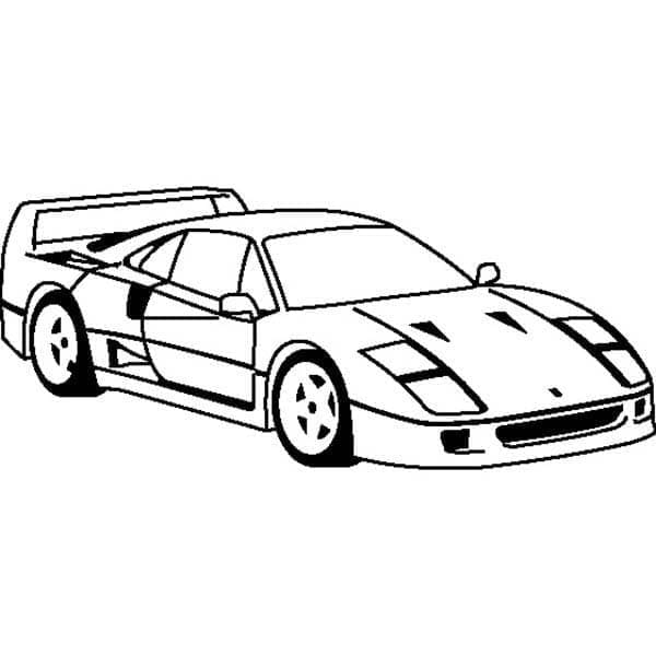 Tô màu Xe Ferrari Ngầu