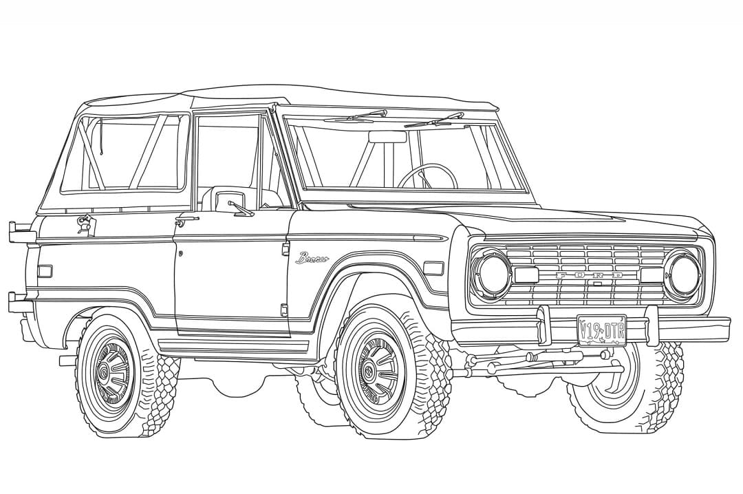 Tô màu Xe Ford Bronco
