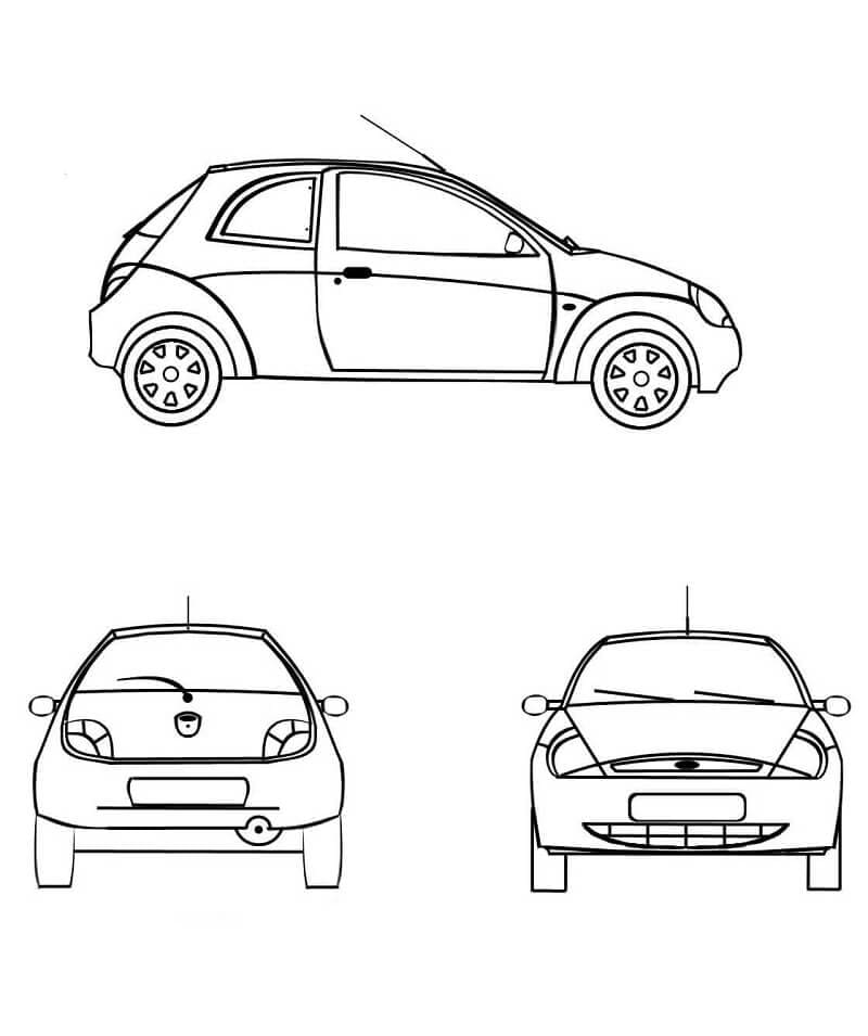 Tô màu Xe Ford Đơn Giản
