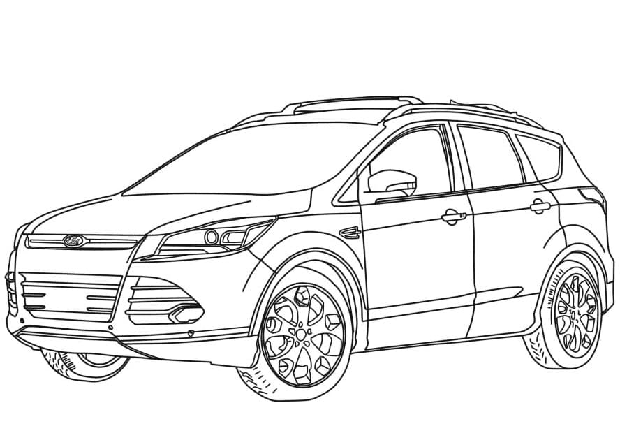 Tô màu Xe Ford Escape