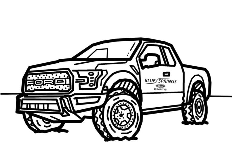 Tô màu Xe Ford Raptor