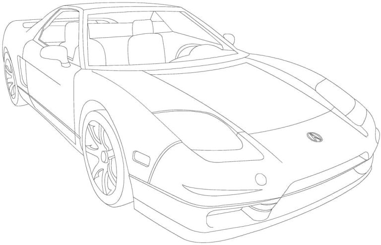 Tô màu Xe Honda Acura NSX