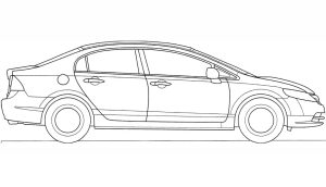 Tô màu Xe Honda Civic 2008