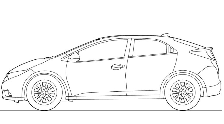 Tô màu Xe Honda Civic 2013