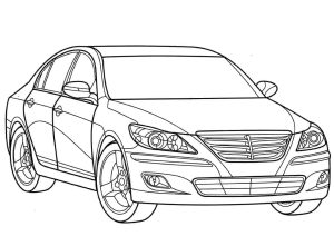 Tô màu Xe Hyundai Genesis