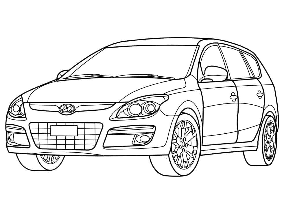 Tô màu Xe Hyundai Rất Đẹp