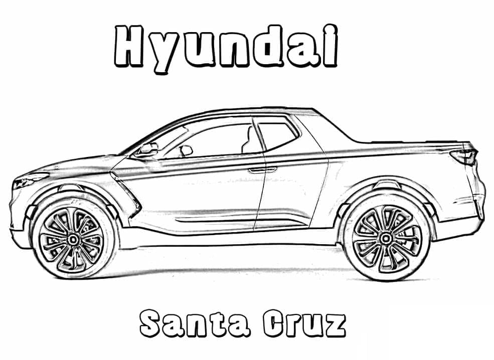 Tô màu Xe Hyundai Santa Cruz