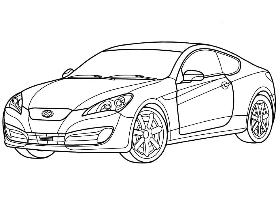 Tô màu Xe Hyundai Thể Thao