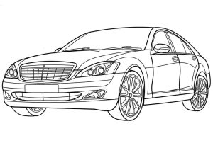 Tô màu Xe Mercedes S