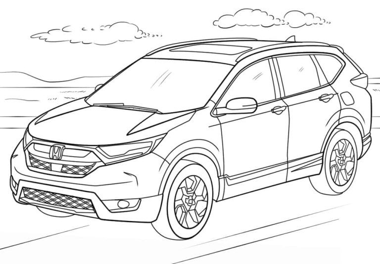 Tô màu Xe Ô Tô Honda CR-V