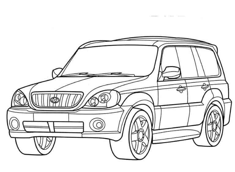 Tô màu Xe Ô Tô Hyundai Đẹp