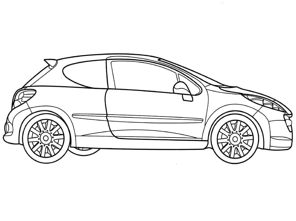 Tô màu Xe Peugeot 207 RC