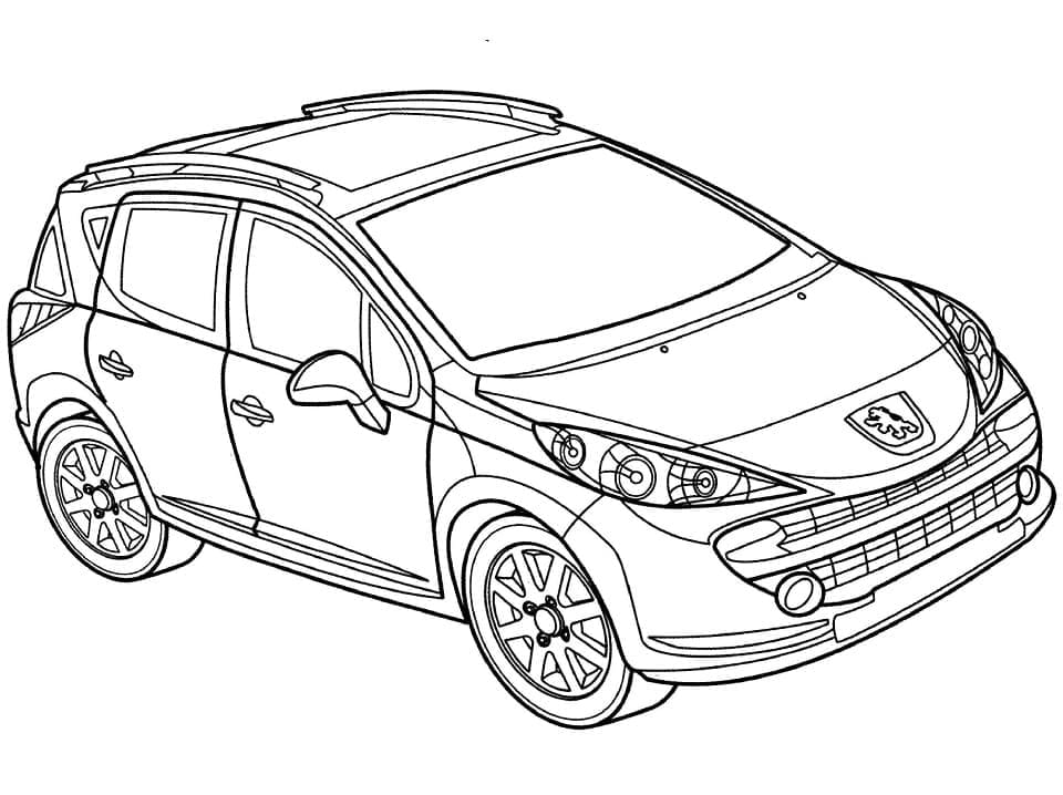 Tô màu Xe Peugeot 207 SW