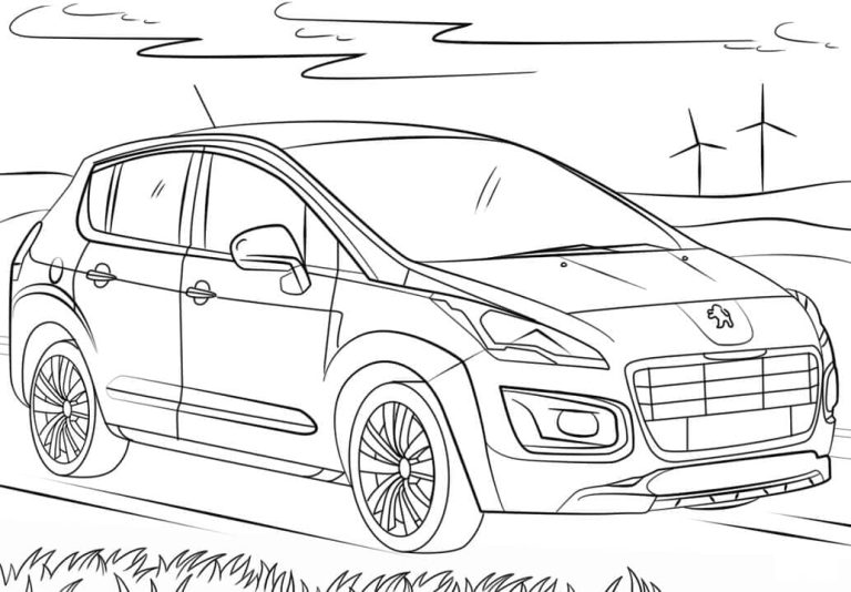 Tô màu Xe Peugeot 3008