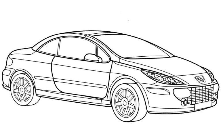 Tô màu Xe Peugeot 307 CC
