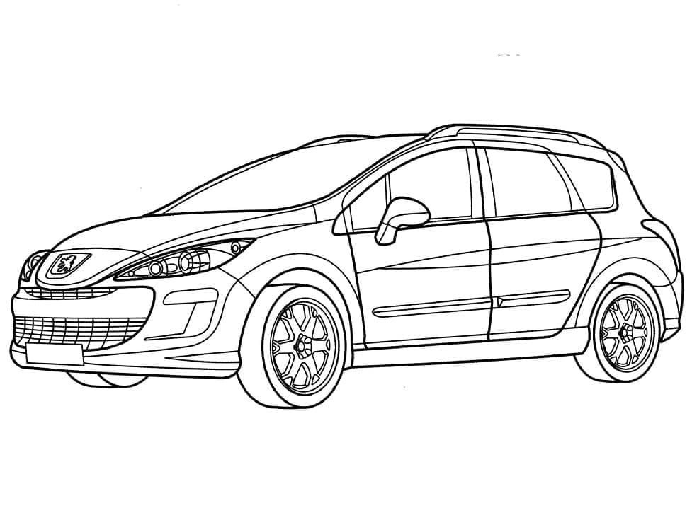 Tô màu Xe Peugeot 308 SW