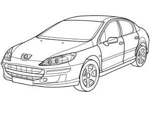 Tô màu Xe Peugeot 407