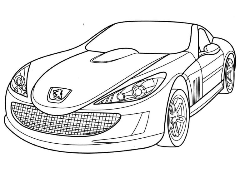 Tô màu Xe Peugeot 907