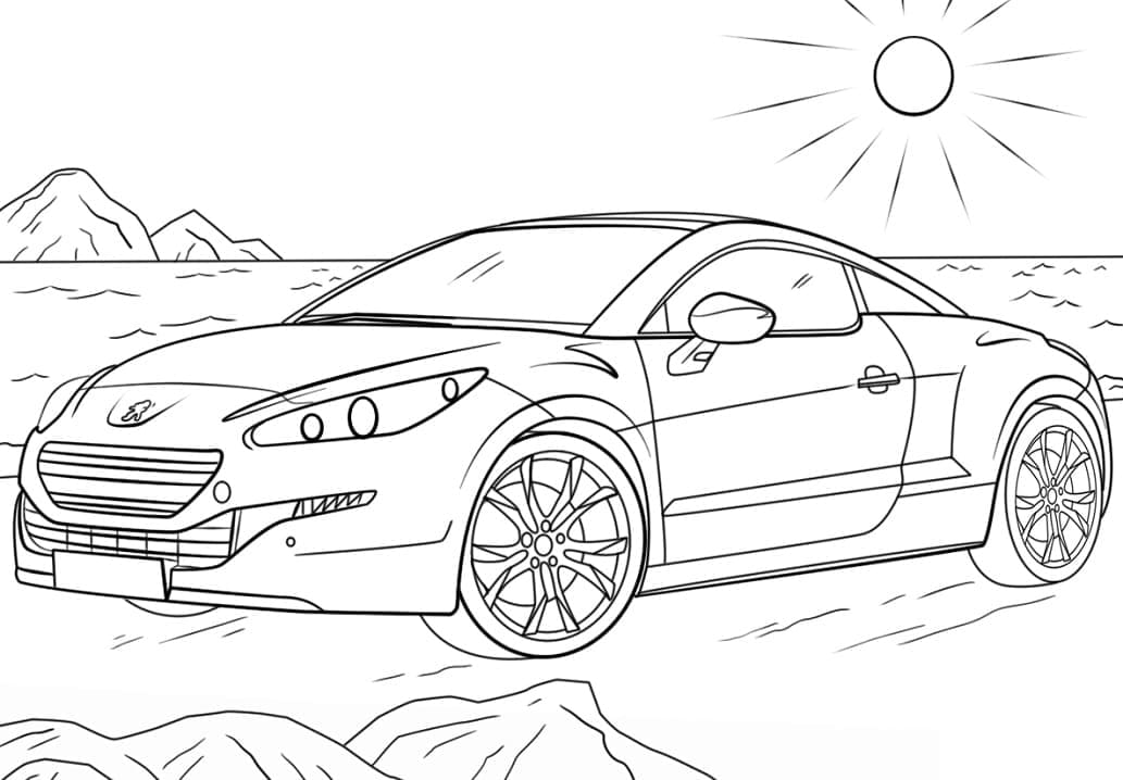 Tô màu Xe Peugeot Ngầu