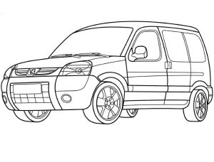 Tô màu Xe Peugeot Partner