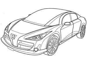 Tô màu Xe Peugeot Thể Thao