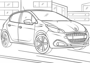 Tô màu Xe Peugeot Trên Đường