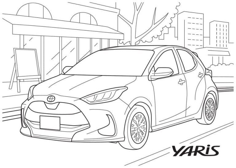 Tô màu Xe Toyota Yaris