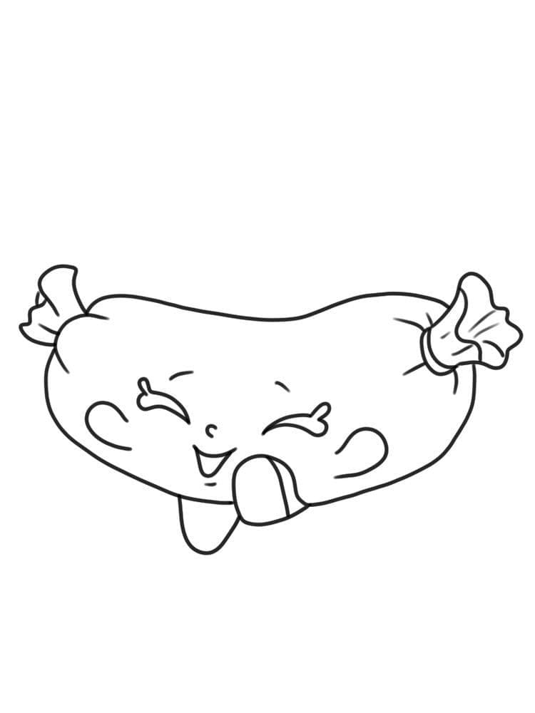 Tô màu Xúc Xích Cute