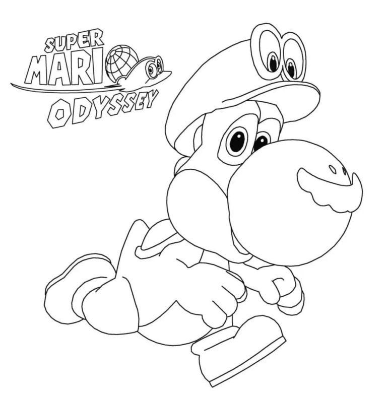Tô màu Yoshi Mario