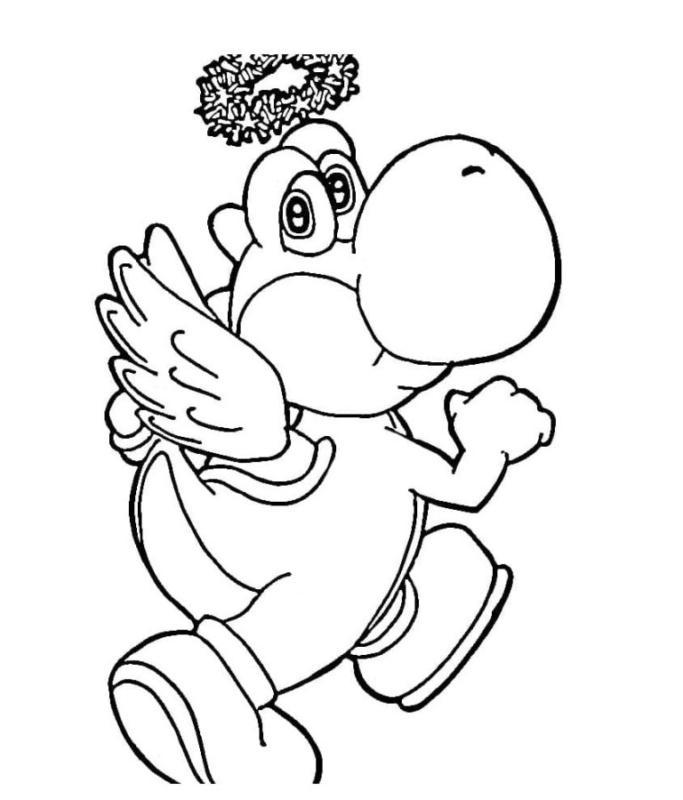Tô màu Yoshi Với Đôi Cánh