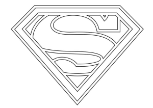 Tô màu biểu tượng sủa superman