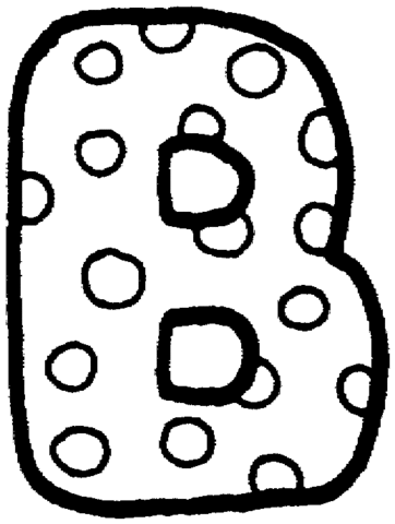 Tô màu chữ b