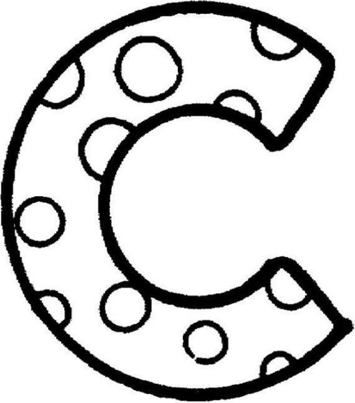 Tô màu chữ c