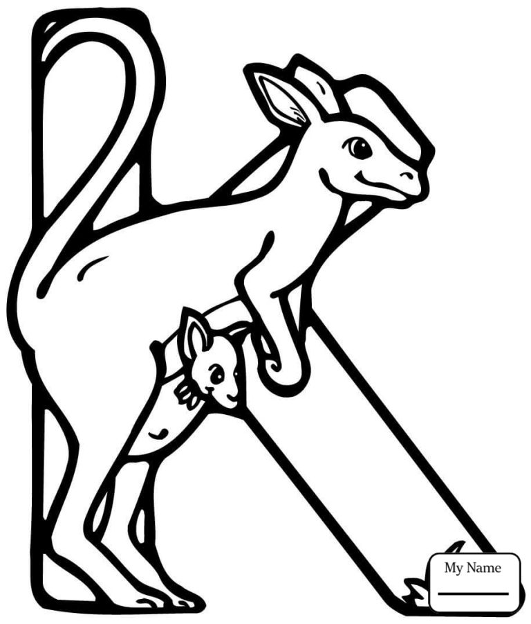 Tô màu Letter K coloring pages Unique Letter K in Heart letter k letters and alphabet letter k coloring