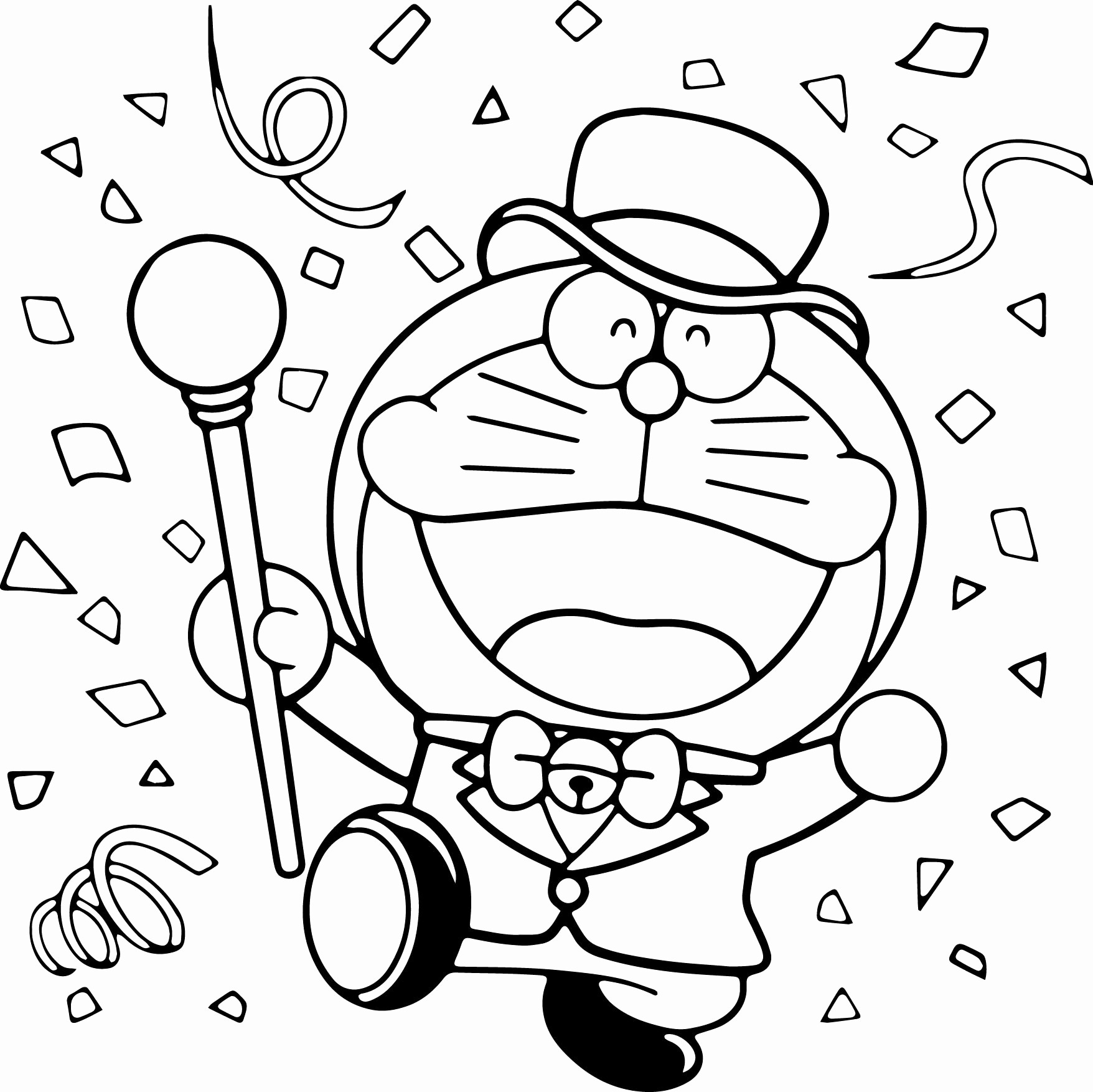 Tô màu doraemon ảo thuật gia