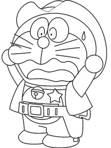 Tô màu doraemon cao bồi