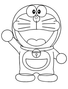 Tô màu doraemon xin chào