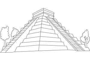 Tô màu khu di tích chichen itza