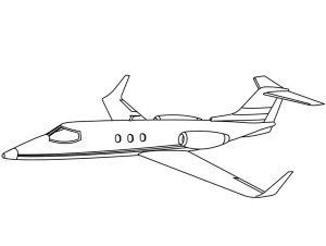 Tô màu máy bay learjet 60