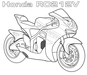 Tô màu mô tô honda rc212v