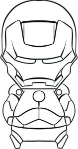 Tô màu người sắt chibi